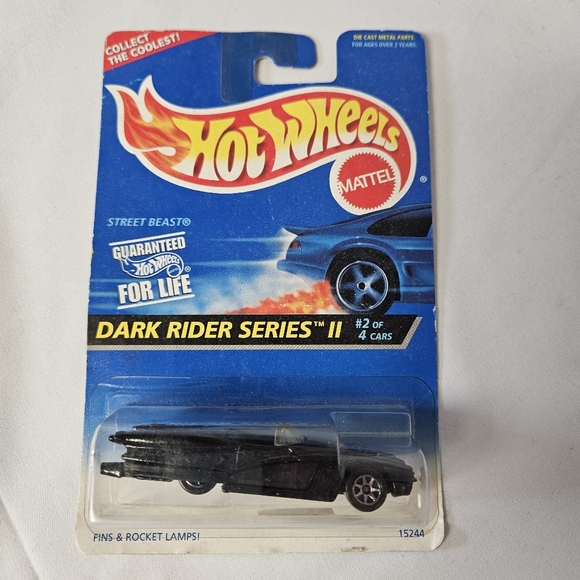 Hot Wheels 1995 - Street Beast‎ #401 Black - Dark Rider Series II - New - Picture 1 of 4